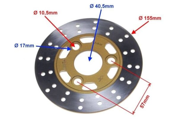 Tarcza hamulca przód lj50-qt-l - obrazek 2